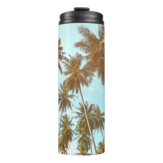 Garrafa Térmica Quadro Tropical: Abstrato Palm Trees