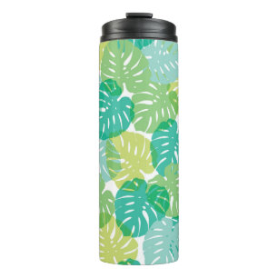 Garrafa Térmica Queijo exótico: Monstera tropical