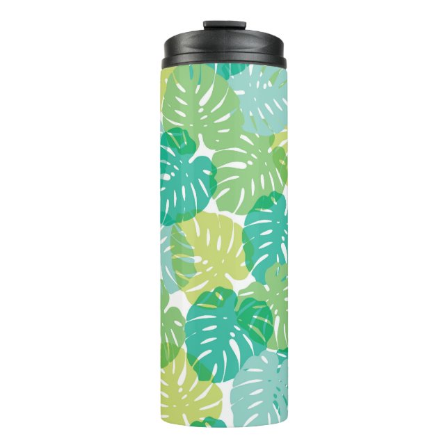 Garrafa Térmica Queijo exótico: Monstera tropical (Frente)