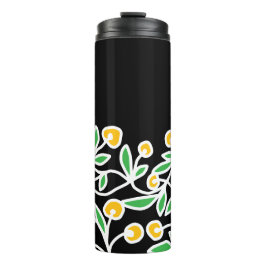 Garrafa Térmica Rabisco amarelo e verde