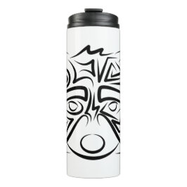 Garrafa Térmica Racconon Tribal Negro e Branco