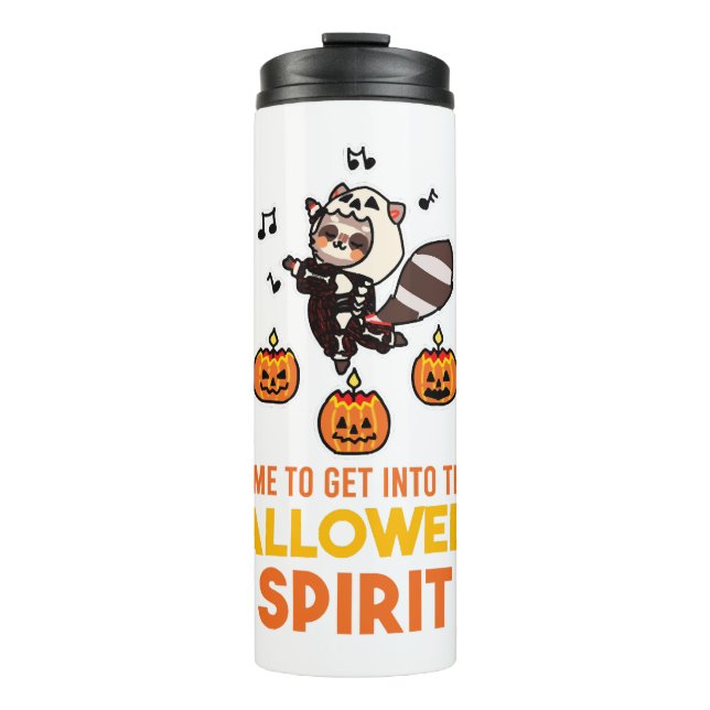 Garrafa Térmica Raccoon Spirit Halloween Pumpkin