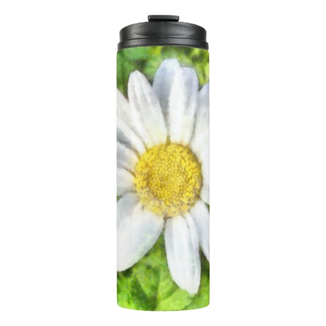 Garrafa Térmica Radiant Daisy Watercolor (Frente)