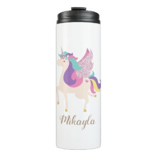 Garrafa Térmica Rainbow Unicorn Personalizado