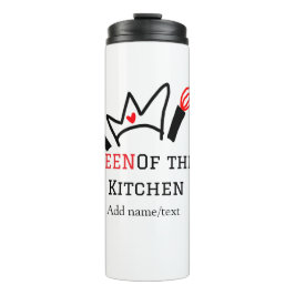 Garrafa Térmica Rainha do cozinhar do cozinheiro da cozinha