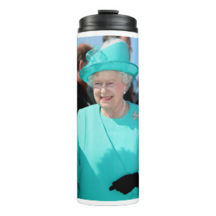 Garrafa Térmica Rainha Isabel II em Turquesa Hat Professiona