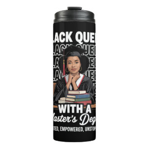 Garrafa Térmica Rainha Negra Mestrado Graduação Educada