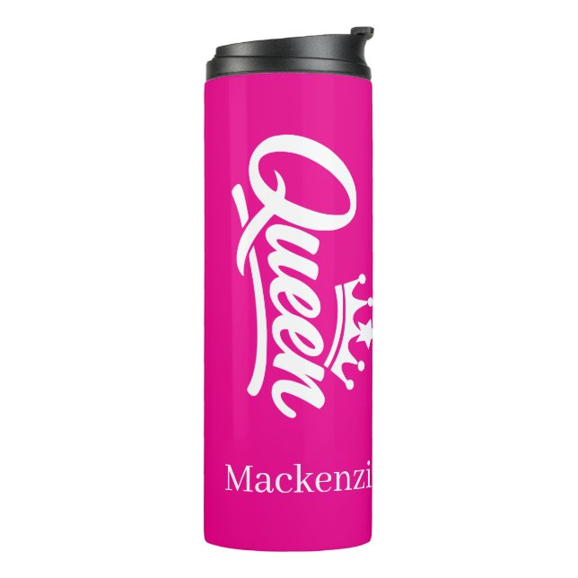 Garrafa Térmica Rainha Personalizada Com Coroa (Giro à esquerda)