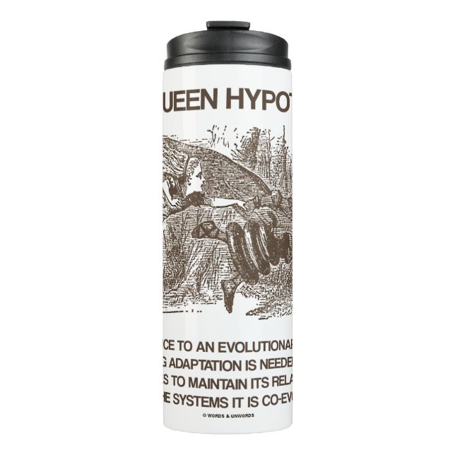 Garrafa Térmica Rainha Vermelha Hipótese Terra Maravilha Alice Rai (Frente)