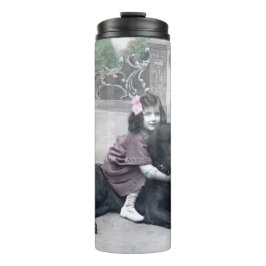 Garrafa Térmica Rapariga e seu Cachorro