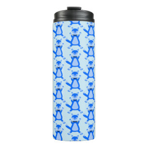 Garrafa Térmica Raposa-Bebê Azul-Bonita, Cuja Raposa É Patterada