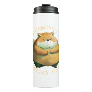 Garrafa Térmica Raposa Demasiado Teimosa Para Sair Muito Estranha