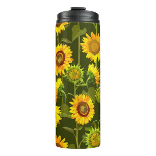 Garrafa Térmica Rastreio de verão de Sunflores