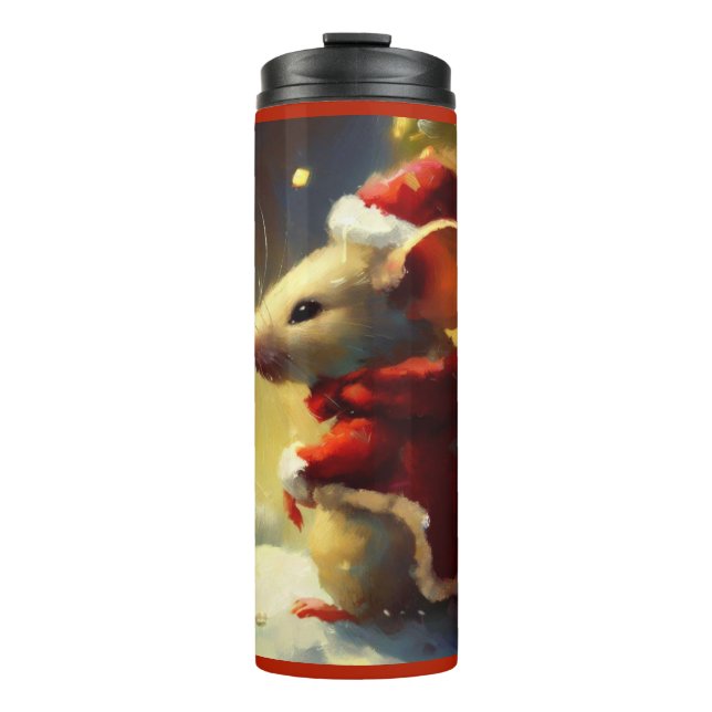 Garrafa Térmica Rato de Natal 4 (Frente)