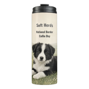 Garrafa Térmica Rebanhos Macios Dia Nacional do Border Collie