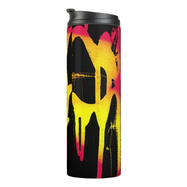 Garrafa Térmica rebarbas e expurgos e bacanais (Rotação à direita)