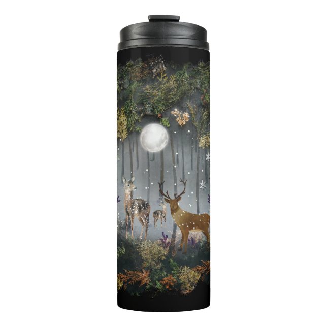 Garrafa Térmica Rebelde Adorável À Noite (Frente)