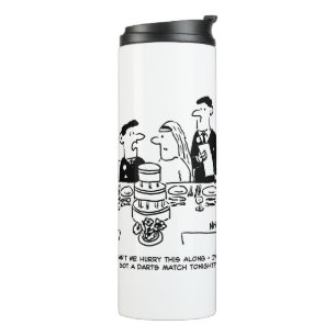 Garrafa Térmica Recepção de casamento Bridegroom tem uma correspon