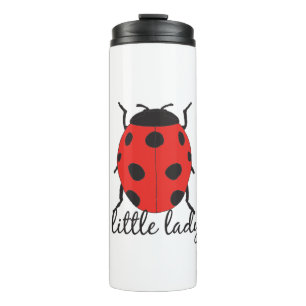 Garrafa Térmica Red & Black Baby Ladybug Ensino Vermelho Escorrega