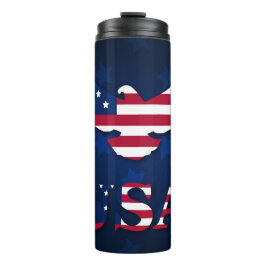 GARRAFA TÉRMICA RED BLUE PATRIOTIC AMERICAN BALD EAGLE