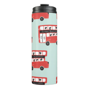 Garrafa Térmica Red London Double Decker Bus Vint