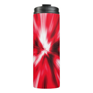Garrafa Térmica Red Love Burst Tie Dye Personalize