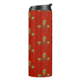 Garrafa Térmica Red Peacock Fleur de Lis