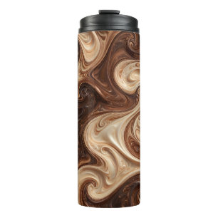 Garrafa Térmica Redemoinho de Cappuccino de Chocolate Textura Rica