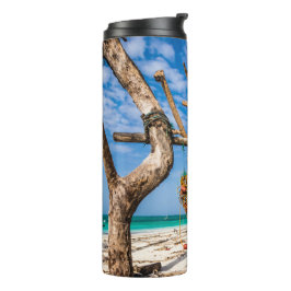 Garrafa Térmica Redes de pesca que secam na praia