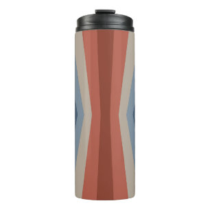 Garrafa Térmica Reflexão arco-íris no estilo retrô