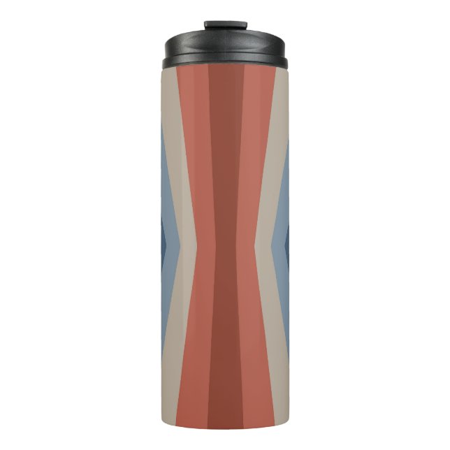 Garrafa Térmica Reflexão arco-íris no estilo retrô (Frente)