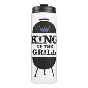 Garrafa Térmica Rei Da Grelha, Coroa Azul Preta