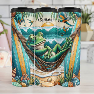 Garrafa Térmica Relaxamento do Sapo em Beach Hammock