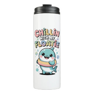 Garrafa Térmica Relaxando com Meu Boia Shark Baby Kids