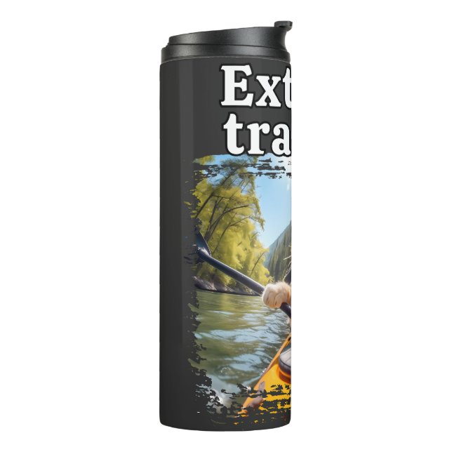 Garrafa Térmica remo caiaque engraçado (Giro à esquerda)