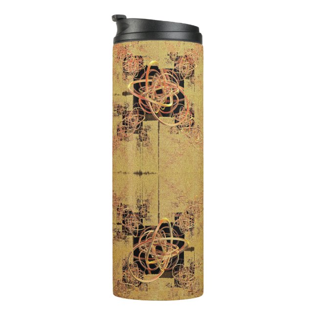 Garrafa Térmica Retângulo de ouro (Rotação à direita)