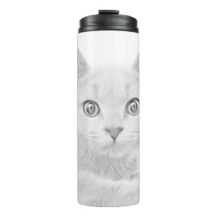 Garrafa Térmica Retrato de Gato SUPER FOFURA