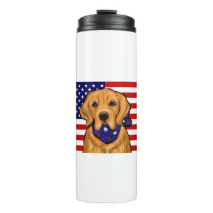 GARRAFA TÉRMICA RETRIEVER DOURADO