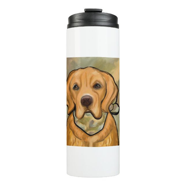 GARRAFA TÉRMICA RETRIEVER DOURADO (Frente)