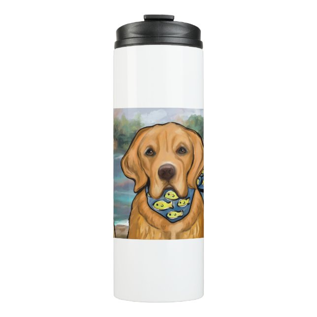 Garrafa Térmica Retriever Dourado (Frente)