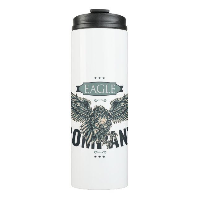 Garrafa Térmica Retro Eagle Company Design Americano (Frente)