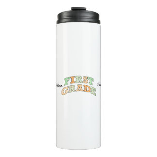 Garrafa Térmica Retro First Grade Back to School Typography