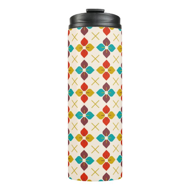 Garrafa Térmica Retro Floral (Frente)