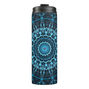 Garrafa Térmica Retro Psicedélico Mandala Trippy Hippie Boho