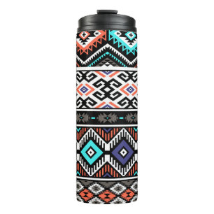 Garrafa Térmica Retro Tribal Navajo: Geométrico Sem Vista.