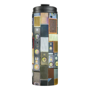 Garrafa Térmica Retro Wall-Hung: Vintage Auto-falante Design