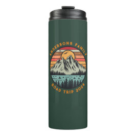 Garrafa Térmica Reunião de Férias de Viagem da Família Personaliza