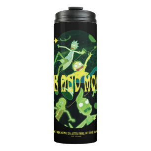 Garrafa Térmica Rick e Crachá de Cotação de Morty