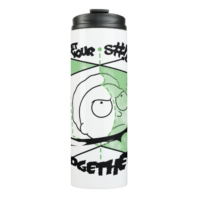 Garrafa Térmica RICK E MORTY™ | Coloque seu S#!t juntos! (Frente)