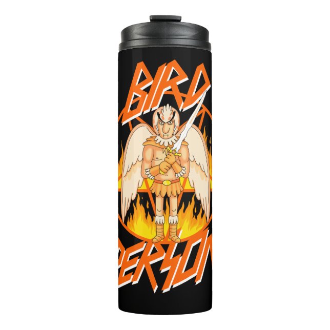 Garrafa Térmica RICK E MORTY™| Pássaro Pentagrama (Frente)